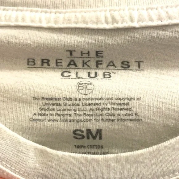 Hot Topic ‘The Breakfast Club’ Fitted T Shirt - Picture 4 of 5